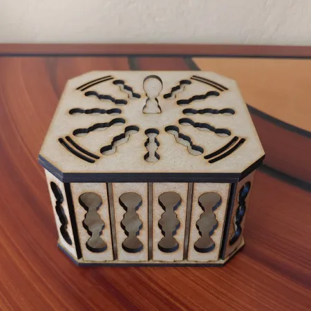 Caja decorativa cuadrada