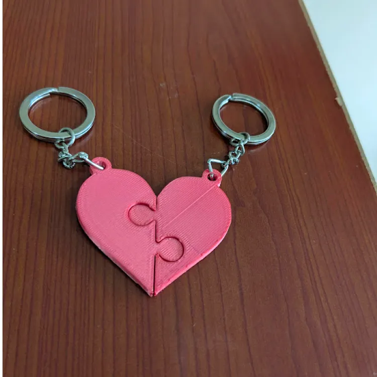 Llavero en forma de corazón
