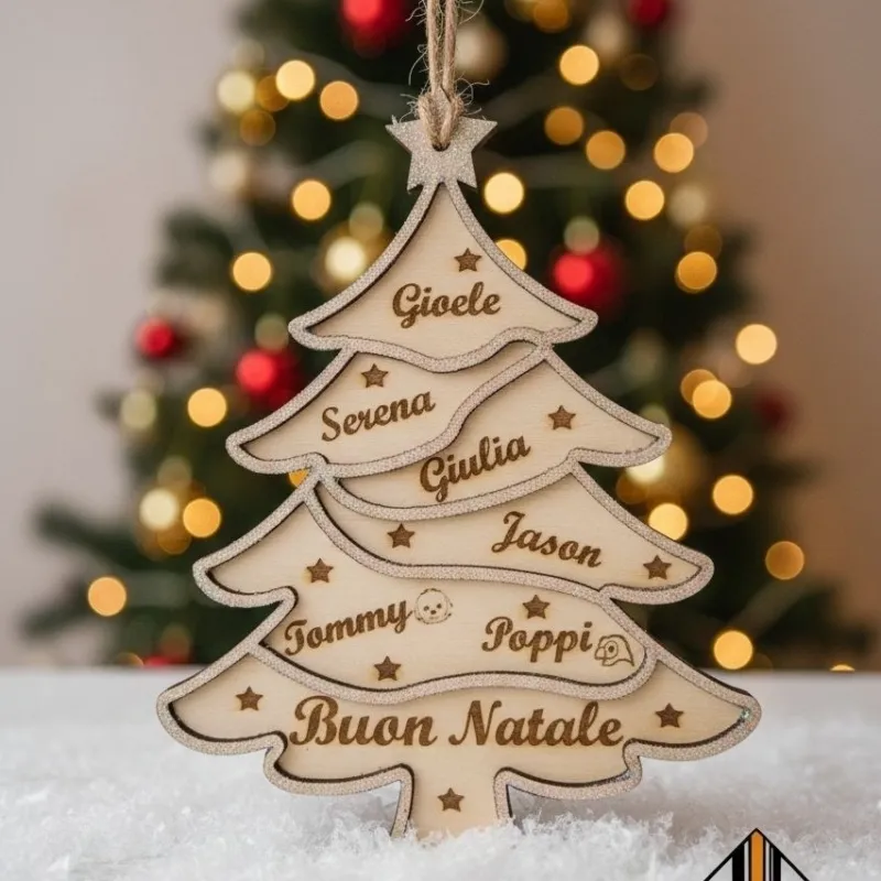 Árbol de Navidad con nombres