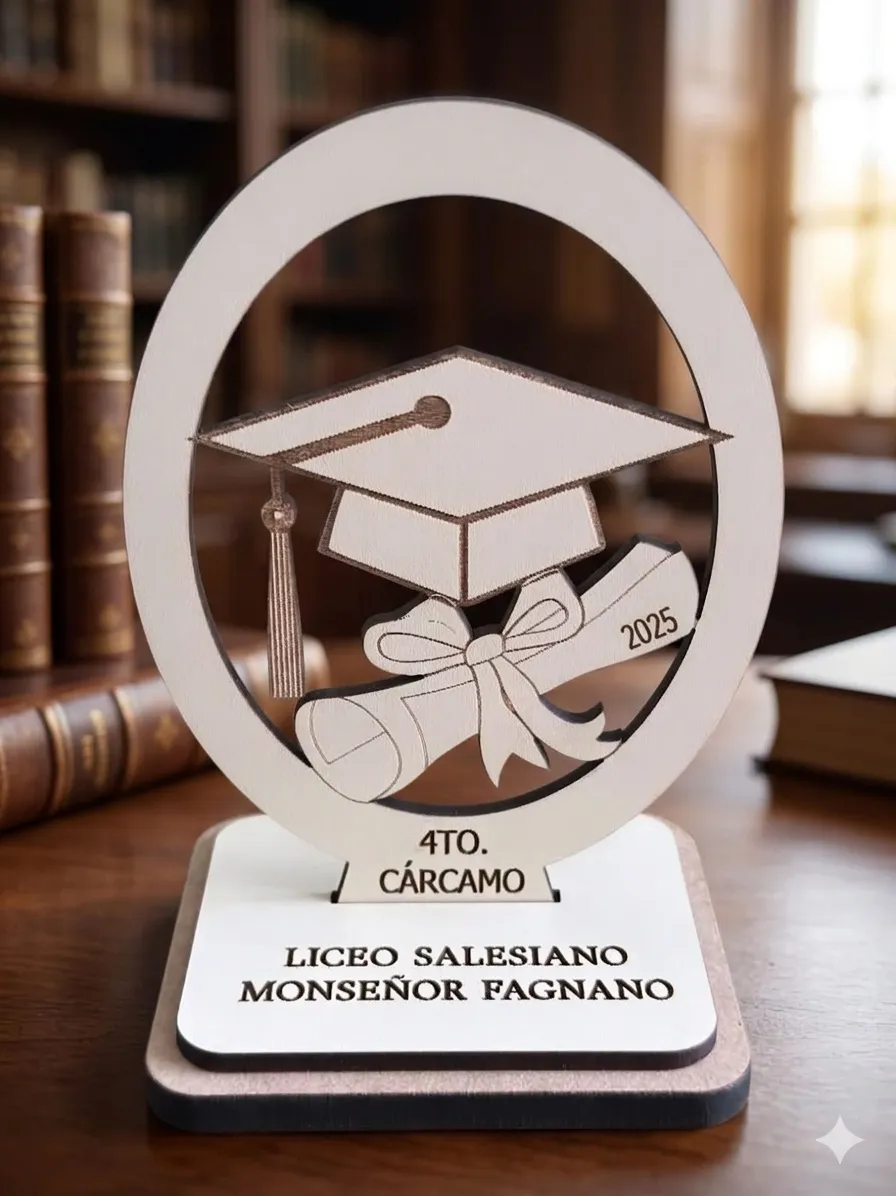 Placa de graduación en blanco 1 Placa de graduación en blanco