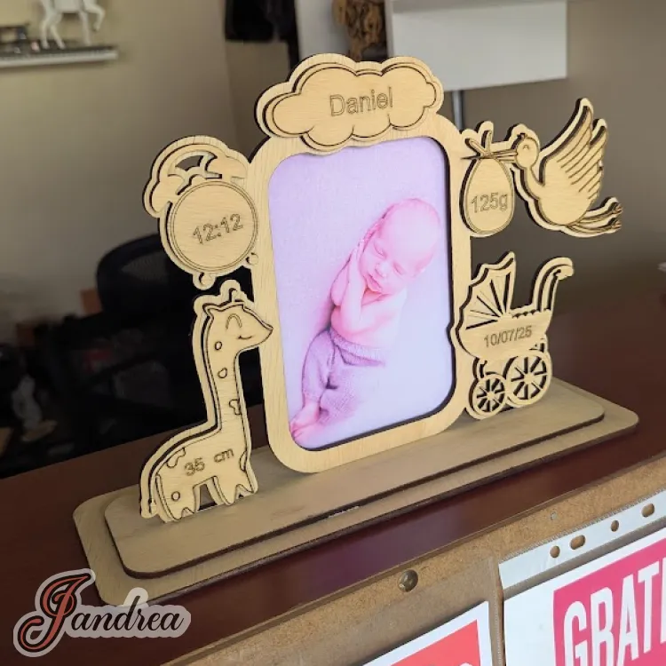 Portaretrato para bebé decorado
