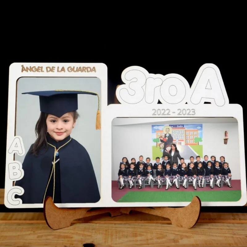 Portaretratos graduación doble