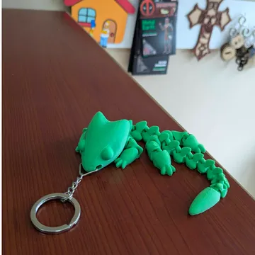 Llavero lagarto plablanco