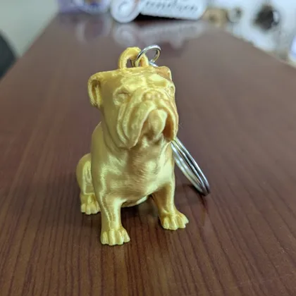 Perro pug color dorado