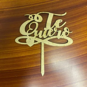 Te quiero topper Natural