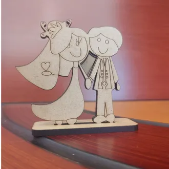 Recuerdo de boda pareja 1. Crudo