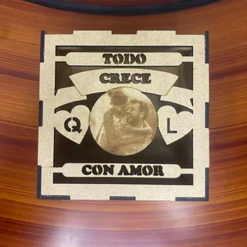 Caja de amor grabada Crudo