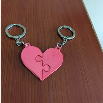 Llavero en forma de corazón