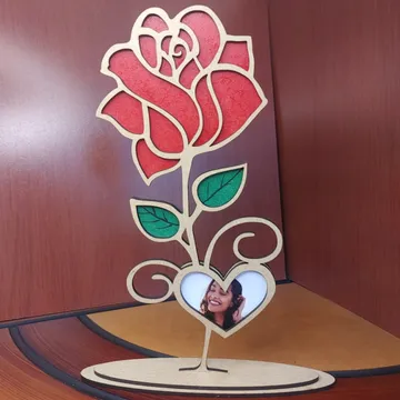 Portaretratro de rosa crudo