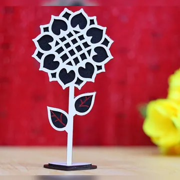 Flor de girasol minimalista