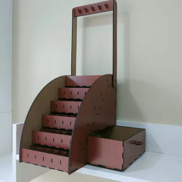 Estante para labiales, joyas y cadenas