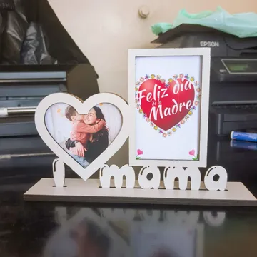 Doble portaretrato para madre