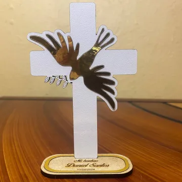 Bautizo con incrustaciones laminadas Cruz