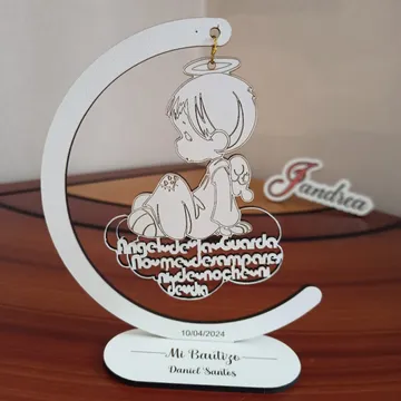 Recuerdo bautizo luna Figura