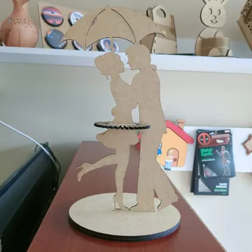 Servilletero en forma de Pareja Crudo