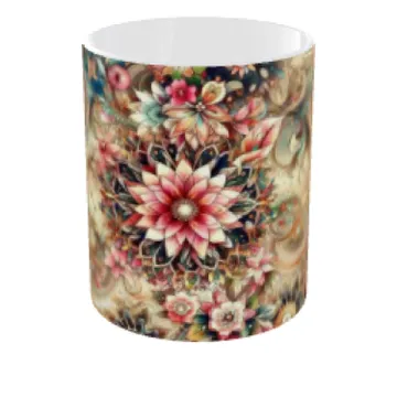 Taza de flores