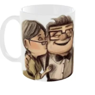 Taza para pareja temática UP