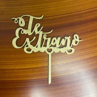 Te extraño topper Natural