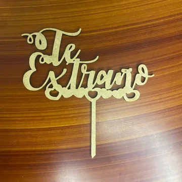 Te extraño topper Natural