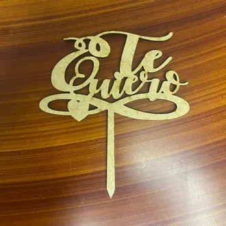 Te quiero topper Natural